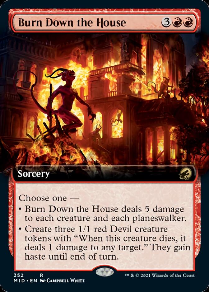 Burn Down the House (Extended) [Innistrad: Midnight Hunt] | Fandemonia Ltd