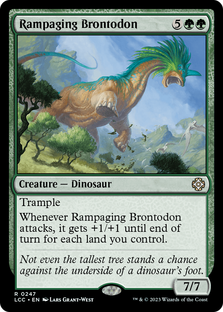 Rampaging Brontodon [The Lost Caverns of Ixalan Commander] | Fandemonia Ltd