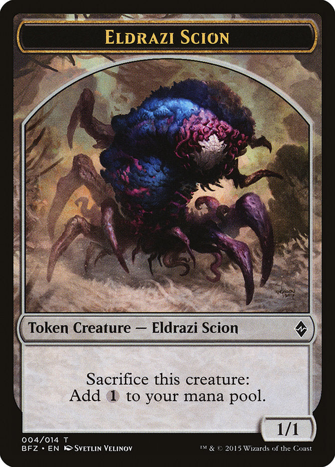 Eldrazi Scion (004/014) [Battle for Zendikar Tokens] | Fandemonia Ltd