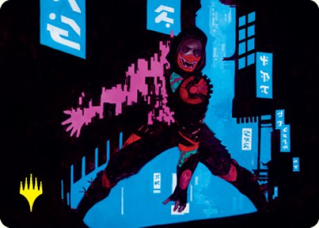 Return to Action Art Card (Gold-Stamped Signature) [Kamigawa: Neon Dynasty Art Series] | Fandemonia Ltd