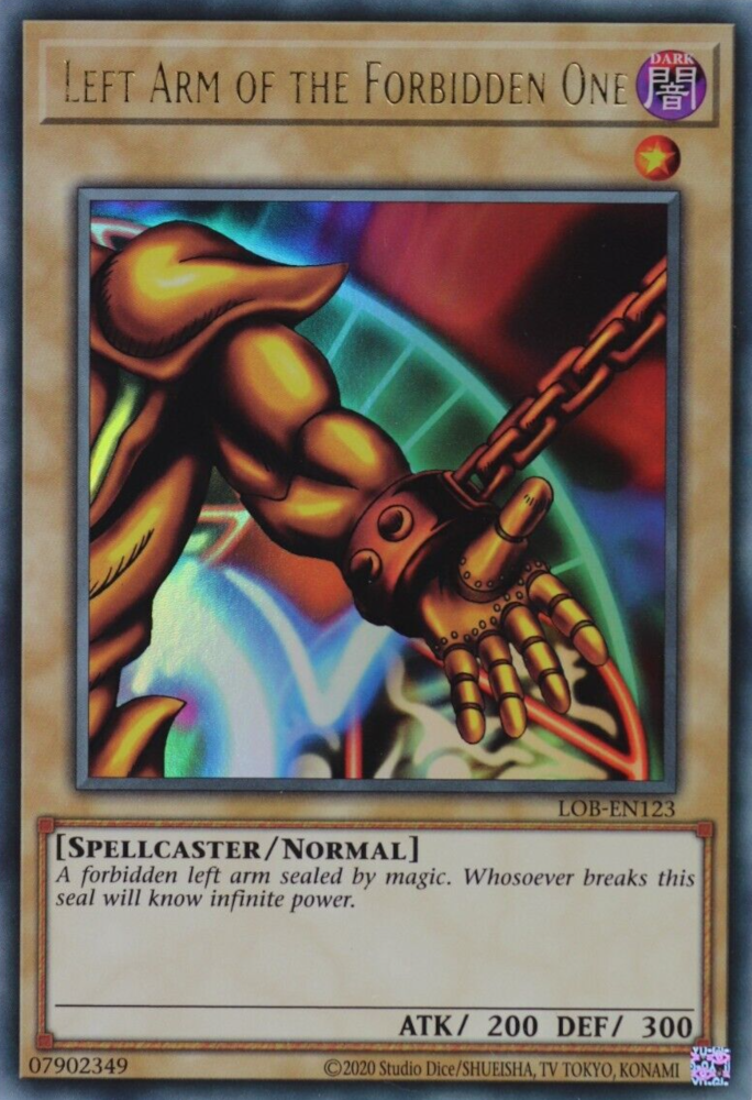 Left Arm of the Forbidden One (25th Anniversary) [LOB-EN123] Ultra Rare | Fandemonia Ltd