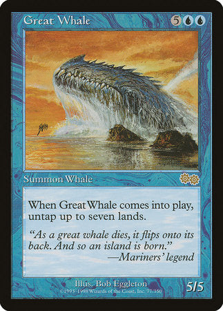 Great Whale [Urza's Saga] | Fandemonia Ltd