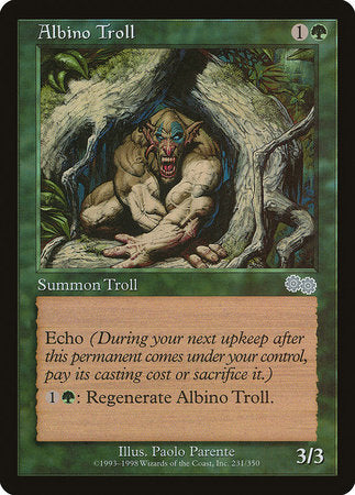 Albino Troll [Urza's Saga] | Fandemonia Ltd