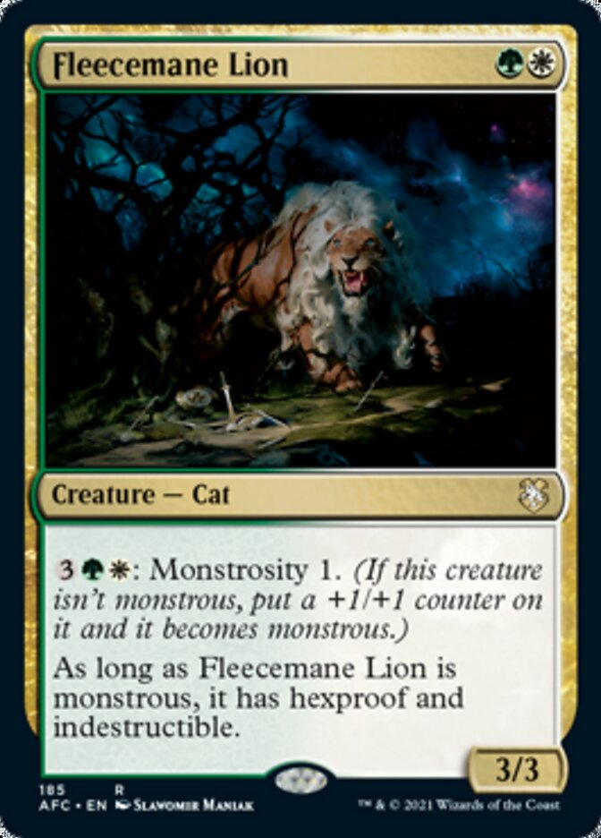 Fleecemane Lion [Dungeons & Dragons: Adventures in the Forgotten Realms Commander] | Fandemonia Ltd