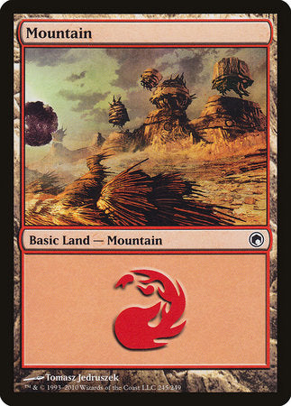 Mountain (245) [Scars of Mirrodin] | Fandemonia Ltd
