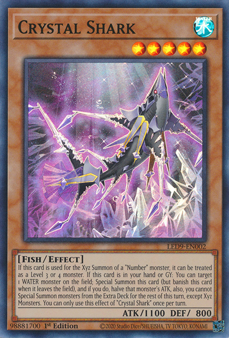 Crystal Shark [LED9-EN002] Super Rare | Fandemonia Ltd