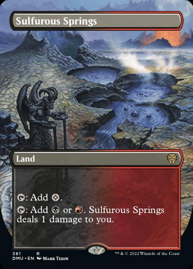 Sulfurous Springs (Borderless Alternate Art) [Dominaria United] | Fandemonia Ltd