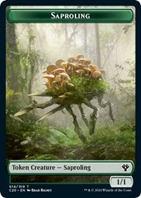 Saproling // Treasure Double-sided Token [Commander 2020 Tokens] | Fandemonia Ltd