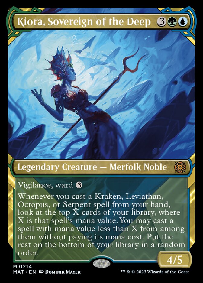 Kiora, Sovereign of the Deep (Showcase Halo Foil) [March of the Machine: The Aftermath] | Fandemonia Ltd