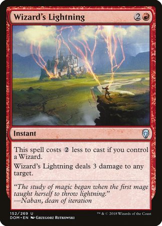 Wizard's Lightning [Dominaria] | Fandemonia Ltd