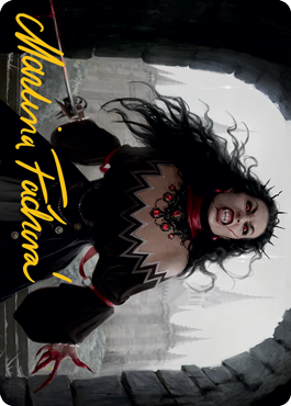 Voldaren Stinger Art Card (Gold-Stamped Signature) [Innistrad: Midnight Hunt Art Series] | Fandemonia Ltd