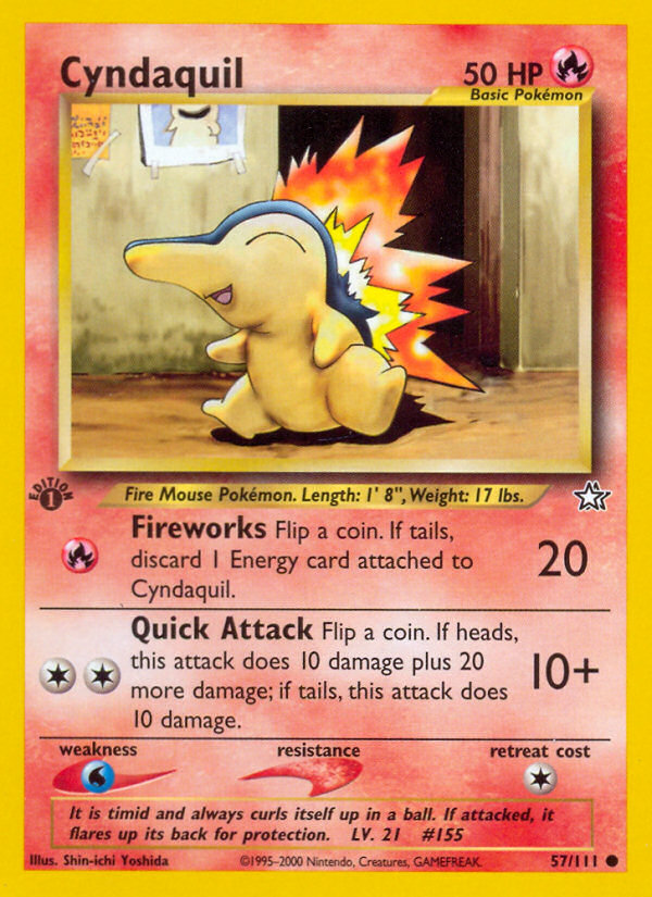 Cyndaquil (57/111) [Neo Genesis 1st Edition] | Fandemonia Ltd