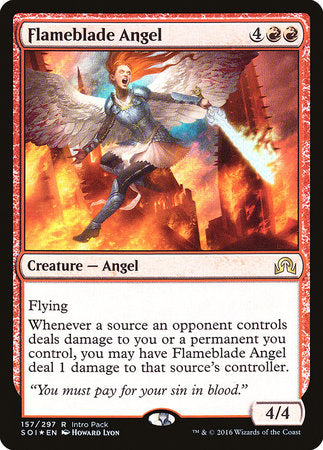 Flameblade Angel [Shadows over Innistrad Promos] | Fandemonia Ltd