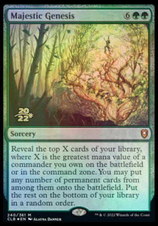 Majestic Genesis [Commander Legends: Battle for Baldur's Gate Prerelease Promos] | Fandemonia Ltd
