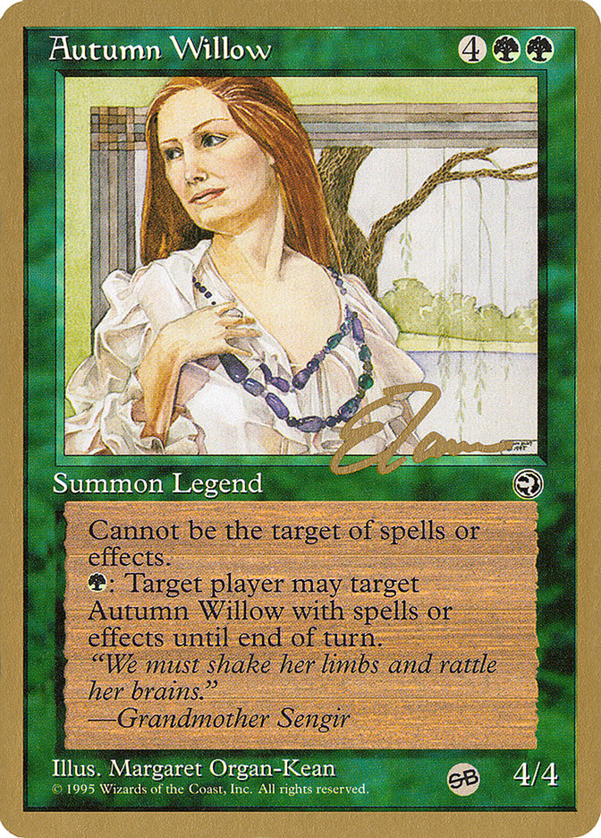 Autumn Willow (Eric Tam) (SB) [Pro Tour Collector Set] | Fandemonia Ltd