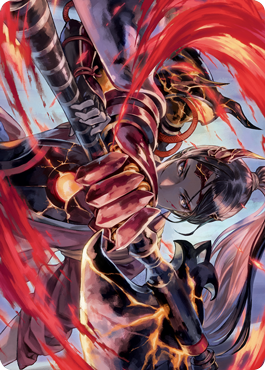 Risona, Asari Commander Art Card [Kamigawa: Neon Dynasty Art Series] | Fandemonia Ltd