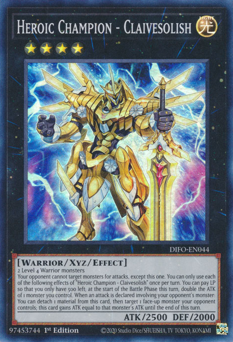 Heroic Champion - Claivesolish [DIFO-EN044] Super Rare | Fandemonia Ltd