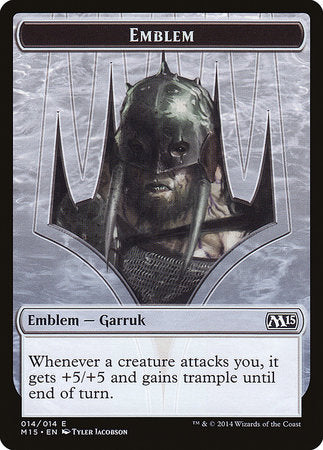 Emblem - Garruk, Apex Predator [Magic 2015 Tokens] | Fandemonia Ltd