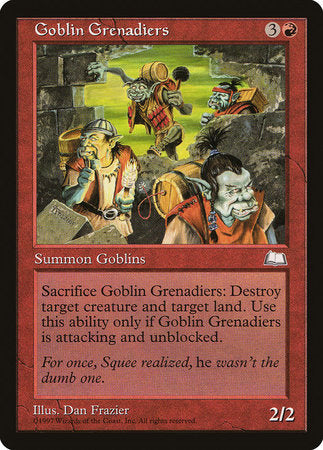 Goblin Grenadiers [Weatherlight] | Fandemonia Ltd