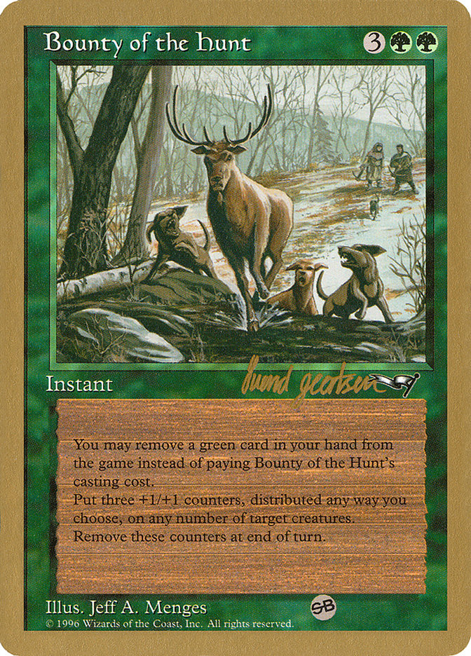 Bounty of the Hunt (Svend Geertsen) (SB) [World Championship Decks 1997] | Fandemonia Ltd