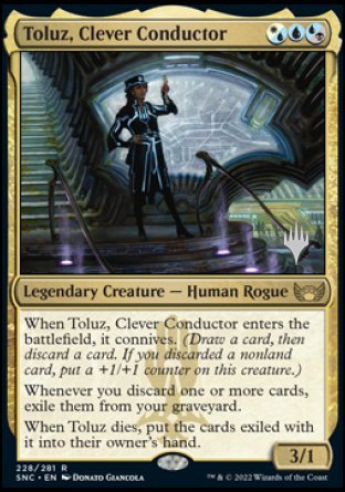 Toluz, Clever Conductor (Promo Pack) [Streets of New Capenna Promos] | Fandemonia Ltd