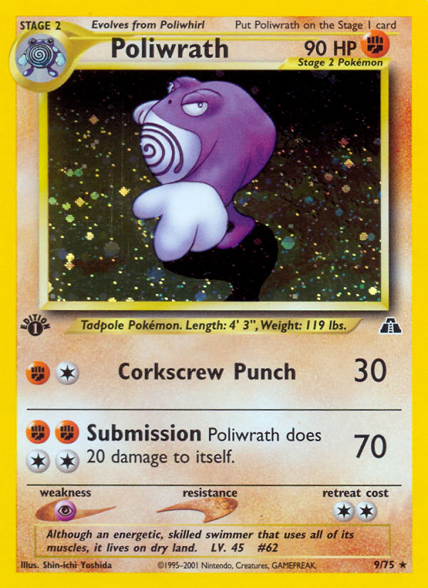 Poliwrath (9/75) [Neo Discovery 1st Edition] | Fandemonia Ltd