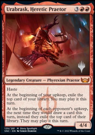 Urabrask, Heretic Praetor (Promo Pack) [Streets of New Capenna Promos] | Fandemonia Ltd