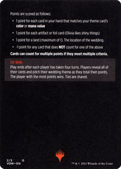 Vampire Wedding Planner (Magic Minigame) [Innistrad: Crimson Vow Minigame] | Fandemonia Ltd