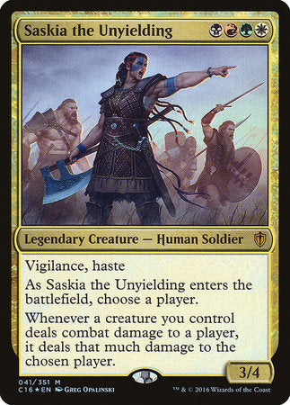 Saskia the Unyielding [Commander 2016] | Fandemonia Ltd