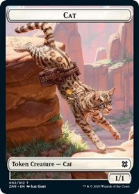 Cat // Hydra Double-sided Token [Zendikar Rising Tokens] | Fandemonia Ltd
