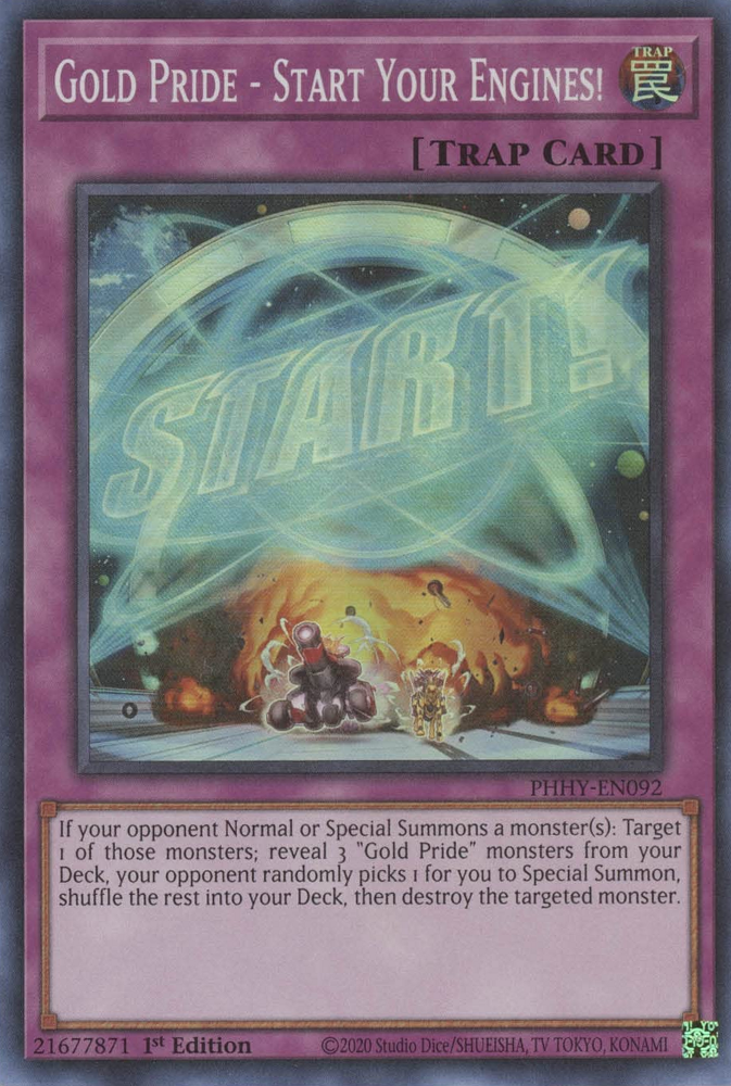 Gold Pride - Start Your Engines! [PHHY-EN092] Super Rare | Fandemonia Ltd