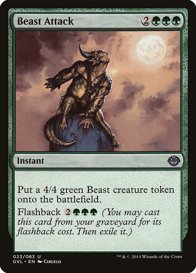 Beast Attack (Garruk vs. Liliana) [Duel Decks Anthology] | Fandemonia Ltd