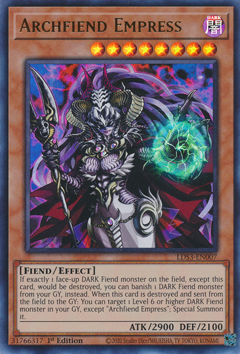 Archfiend Empress [LDS3-EN007] Ultra Rare | Fandemonia Ltd