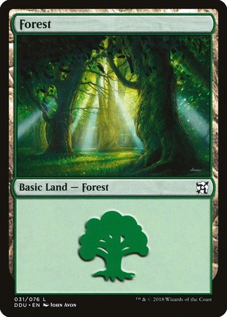Forest (31) [Duel Decks: Elves vs. Inventors] | Fandemonia Ltd