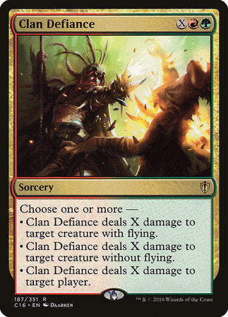 Clan Defiance [Commander 2016] | Fandemonia Ltd