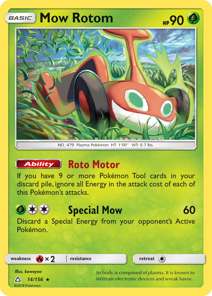 Mow Rotom (14/156) [Sun & Moon: Ultra Prism] | Fandemonia Ltd