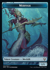 Saproling // Merfolk Double-sided Token [Dominaria United Tokens] | Fandemonia Ltd