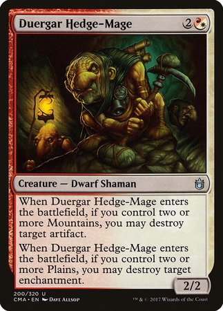 Duergar Hedge-Mage [Commander Anthology] | Fandemonia Ltd