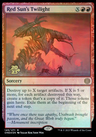 Red Sun's Twilight [Phyrexia: All Will Be One Prerelease Promos] | Fandemonia Ltd