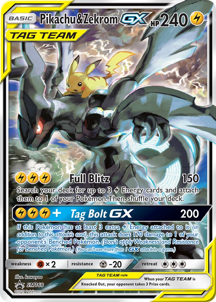 Pikachu & Zekrom GX (SM168) [Sun & Moon: Black Star Promos] | Fandemonia Ltd