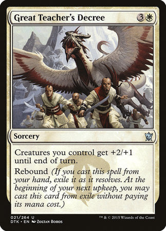 Great Teacher's Decree [Dragons of Tarkir] | Fandemonia Ltd