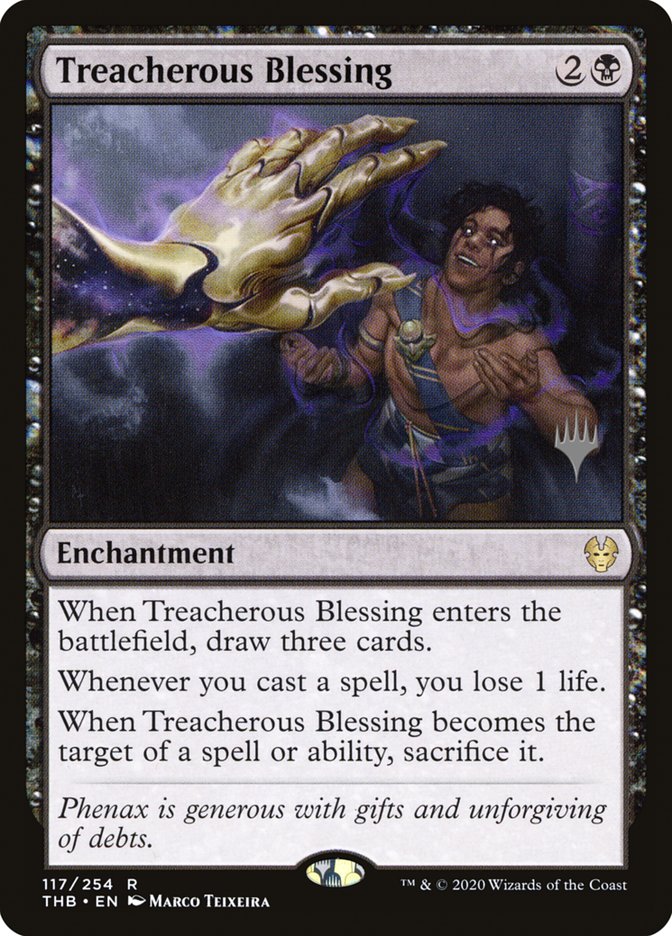 Treacherous Blessing (Promo Pack) [Theros Beyond Death Promos] | Fandemonia Ltd