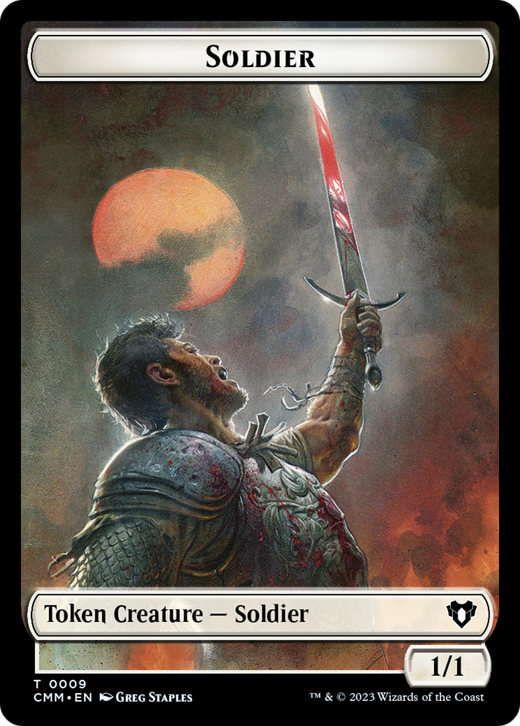 Soldier // Ogre Double-Sided Token [Commander Masters Tokens] | Fandemonia Ltd