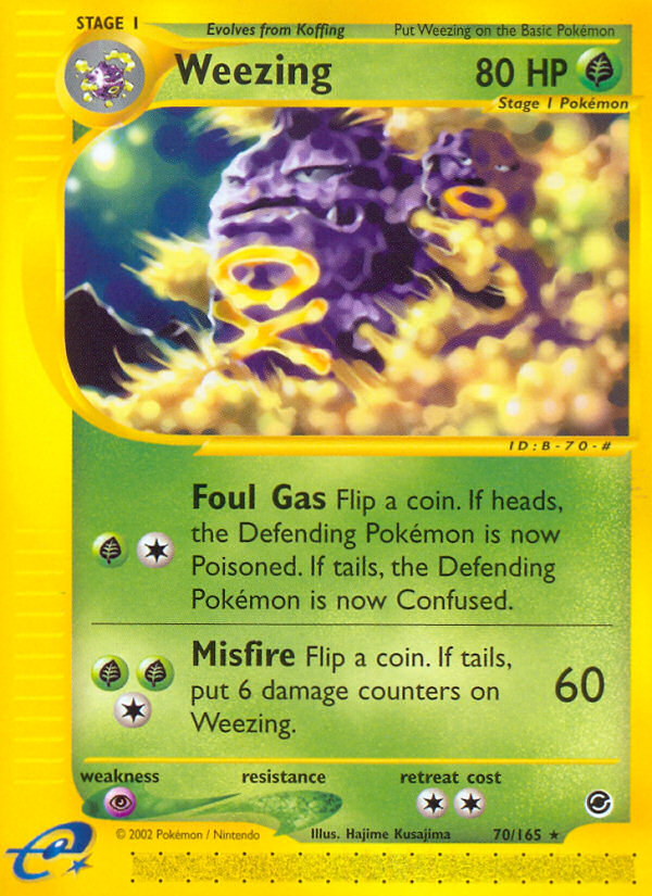 Weezing (70/165) [Expedition: Base Set] | Fandemonia Ltd