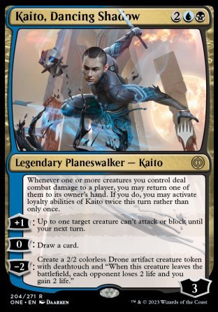 Kaito, Dancing Shadow (Promo Pack) [Phyrexia: All Will Be One Promos] | Fandemonia Ltd
