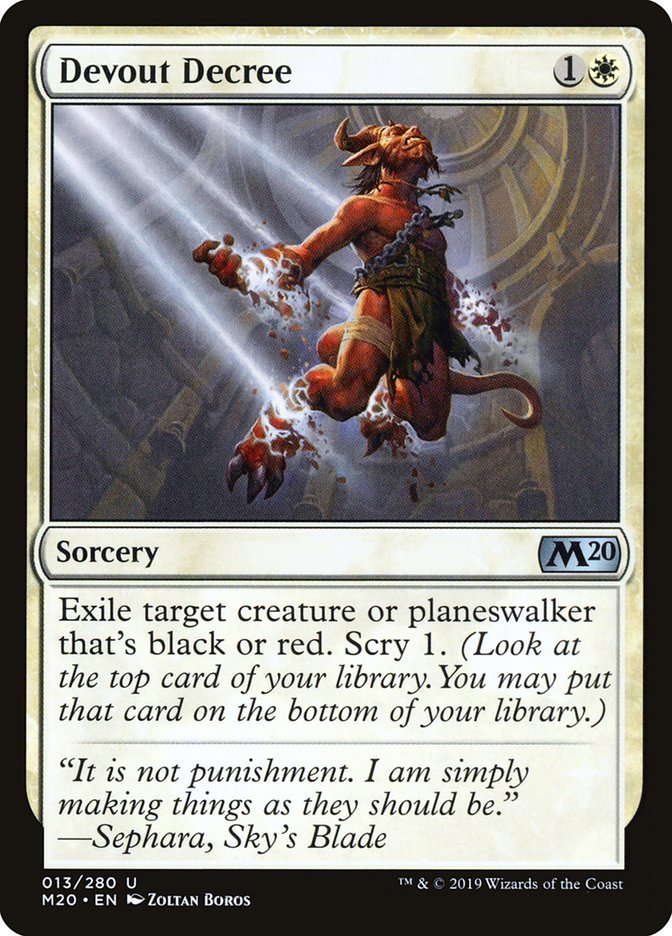 Devout Decree [Core Set 2020] | Fandemonia Ltd