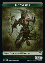 Elf Warrior // Wurm Double-sided Token [Streets of New Capenna Commander Tokens] | Fandemonia Ltd