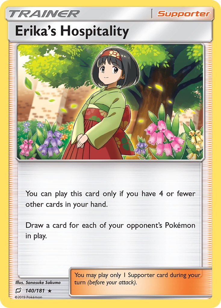 Erika's Hospitality (140/181) (Theme Deck Exclusive) [Sun & Moon: Team Up] | Fandemonia Ltd