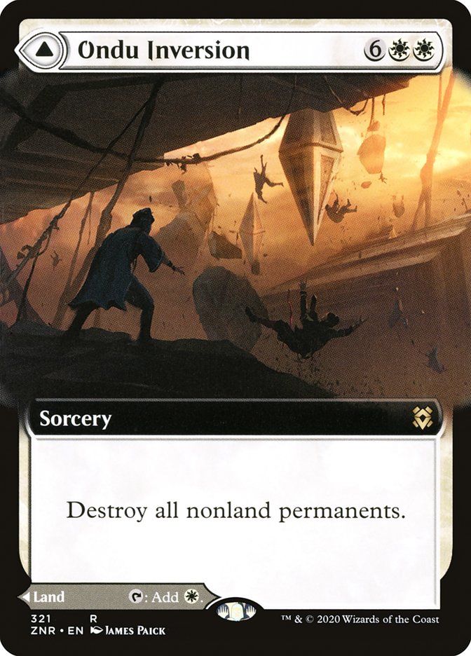 Ondu Inversion // Ondu Skyruins (Extended Art) [Zendikar Rising] | Fandemonia Ltd