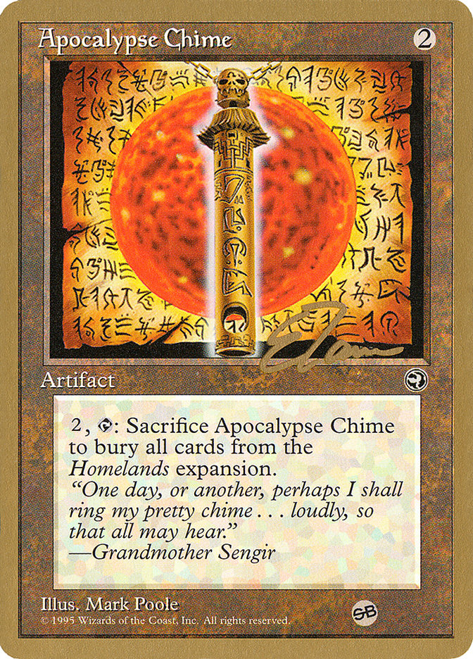 Apocalypse Chime (Eric Tam) (SB) [Pro Tour Collector Set] | Fandemonia Ltd